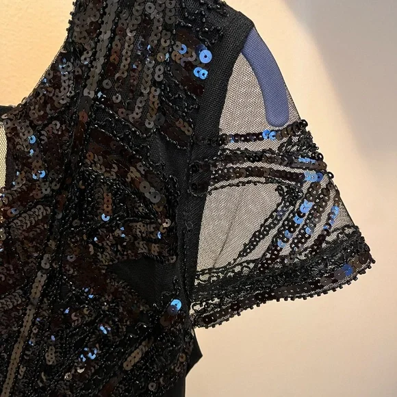 Sequin black 20’s inspired party dress -NEW! Women’s size XS - Picture 7 of 7